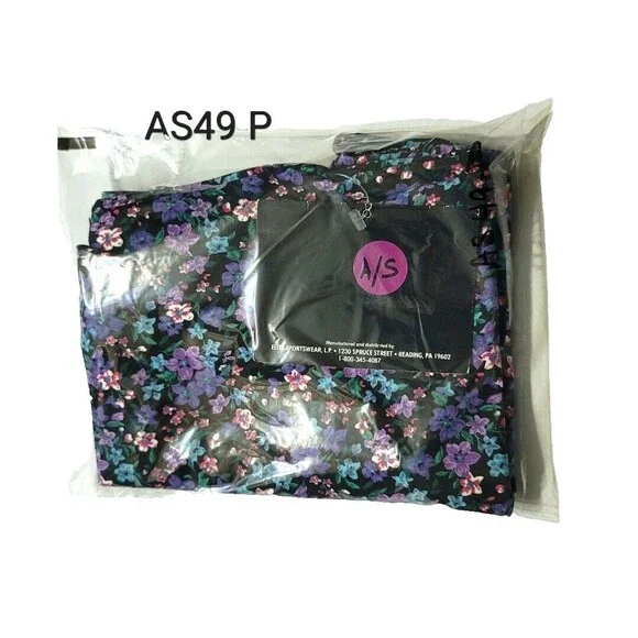 GK Elite VTG Field of Flowers Cotton Blend LS Leotard Bodysuit Purple AS Adult S - Picture 16 of 16